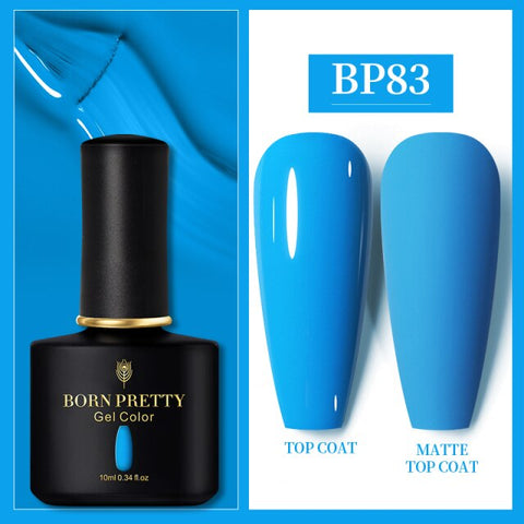 10ml Semi Permanent Vernish Gellack Need Top Coat Soak Off Nail Polish Art UV LED Gel Varnish