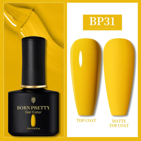 10ml Semi Permanent Vernish Gellack Need Top Coat Soak Off Nail Polish Art UV LED Gel Varnish