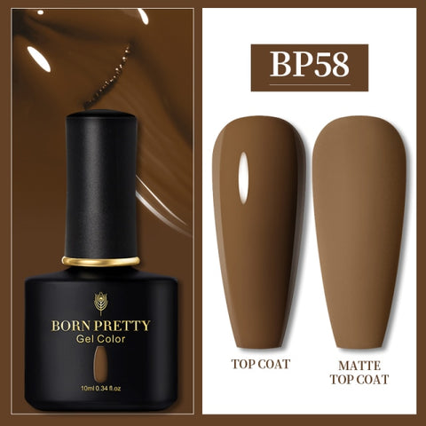 10ml Semi Permanent Vernish Gellack Need Top Coat Soak Off Nail Polish Art UV LED Gel Varnish