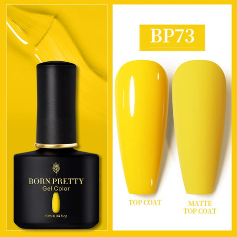 10ml Semi Permanent Vernish Gellack Need Top Coat Soak Off Nail Polish Art UV LED Gel Varnish