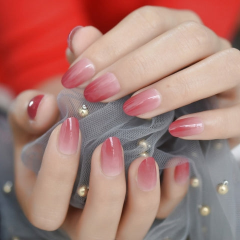 Sleek Gel Acrylic Fashion False Nails Inpluser