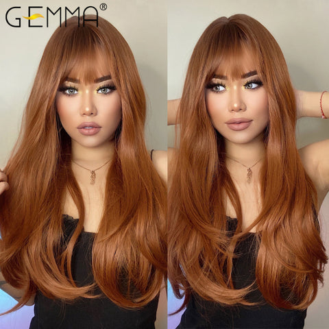 Long Straight Synthetic Wigs for Women Natural Wave Wigs
