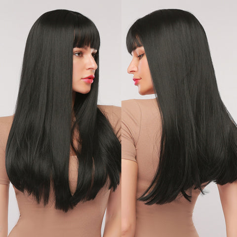 Long Straight Synthetic Wigs for Women Natural Wave Wigs