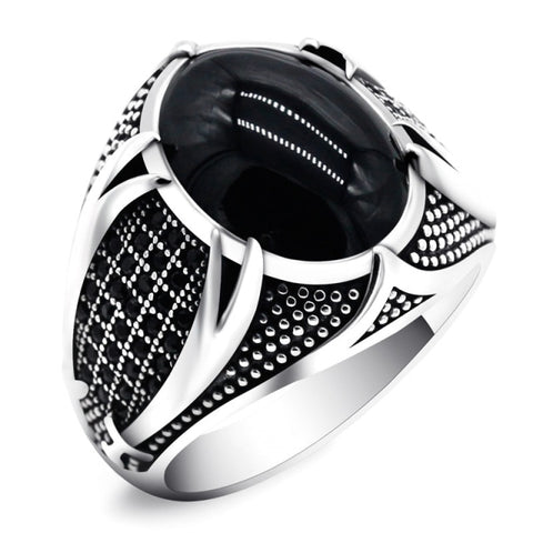 Retro Handmade Turkish Ring For Men Muslim Jewelry Inpluser