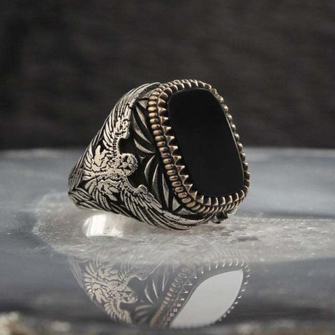 Retro Handmade Turkish Ring For Men Muslim Jewelry Inpluser