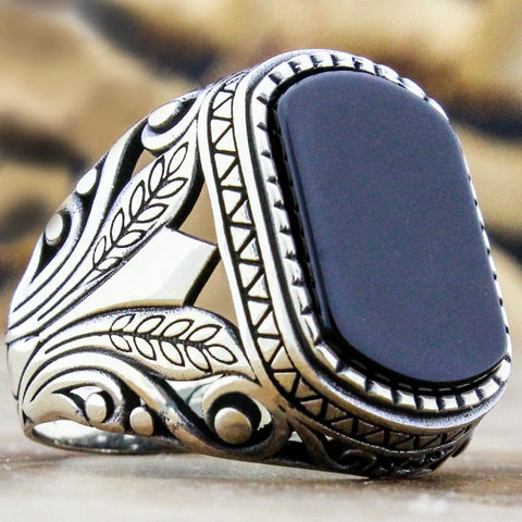 Retro Handmade Turkish Ring For Men Muslim Jewelry Inpluser