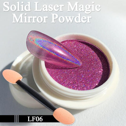 Mirror Nail Powder Chrome Pigment Sparkly Art Design Decorations Inpluser