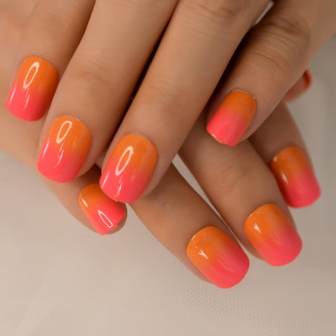 Sleek Gel Acrylic Fashion False Nails Inpluser