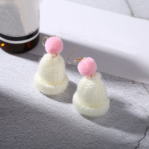 Lovely Fruit Tea Cup Earrings Creative Funny CrystalJewelry personality
