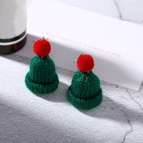 Lovely Fruit Tea Cup Earrings Creative Funny CrystalJewelry personality