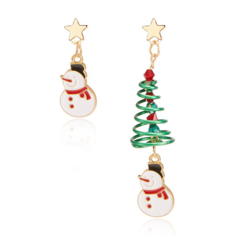 New Trendy Statement Christmas Tree Earrings For Women