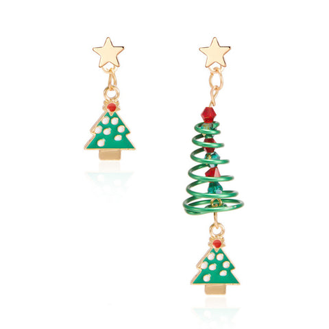 New Trendy Statement Christmas Tree Earrings For Women