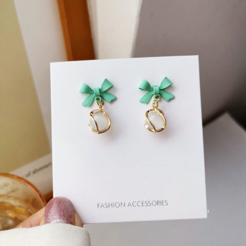 Korean Fashion Simple Butterfly Tassel Earrings For Girls