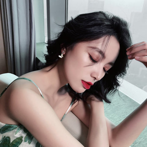 Korean Fashion Simple Butterfly Tassel Earrings For Girls