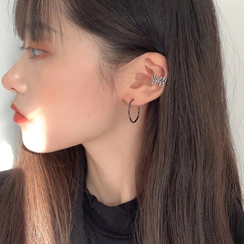Korean Fashion Simple Butterfly Tassel Earrings For Girls