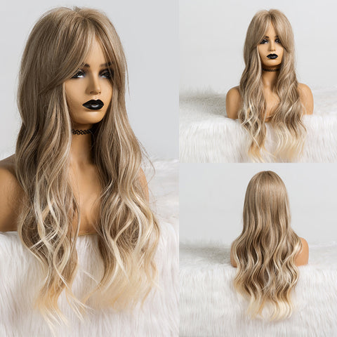 Long Straight Synthetic Wigs for Women Natural Wave Wigs