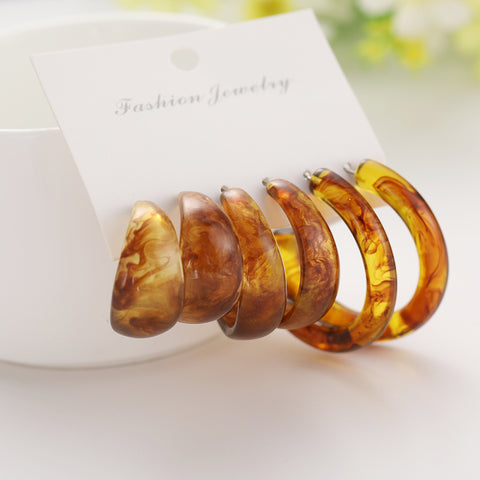 Trendy Exquisite Pearl Metal Earrings Set For Women