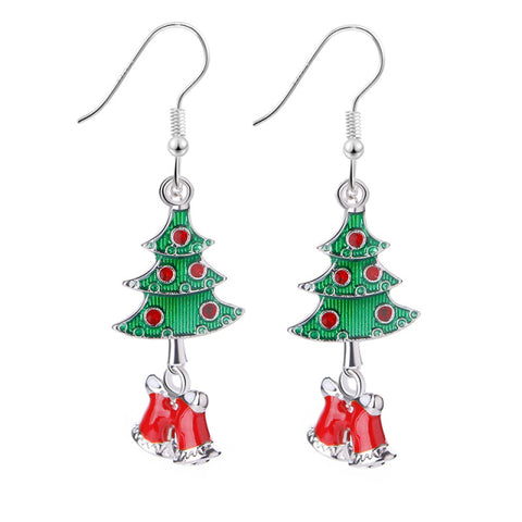 New Trendy Statement Christmas Tree Earrings For Women