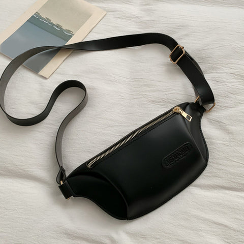 Leather Designer Chest Waist Belt Bag Female Handbag Shopper Purse