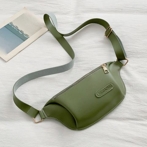 Leather Designer Chest Waist Belt Bag Female Handbag Shopper Purse