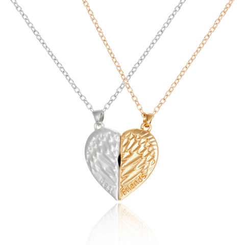 Magnetic Couple Necklace Friendship Heart Pendant