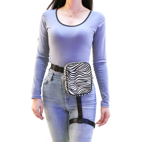 Hot Trendy Stylish Women Waist Leg Belt Leather Cool Girl