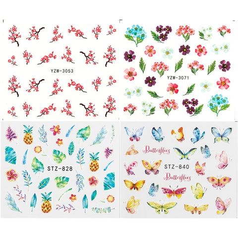 Water Nail Decal Sticker for Manicure Nail Art Decor Inpluser