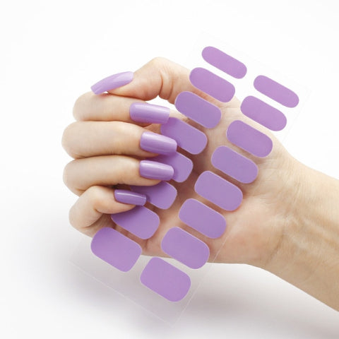 New Year Pure Color Nail Wrap Stickers Set Inpluser