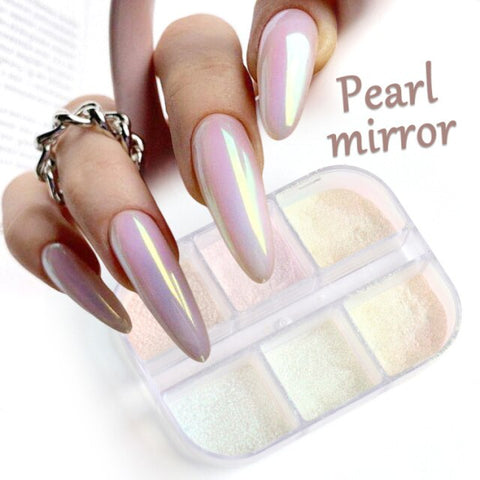 Nail Polish Powder Neon Fluorescent Pigment Set DIY Gel Inpluser