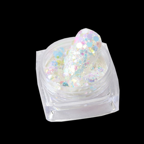 Purple Chameleon Sparkly Nail Decorations Inpluser