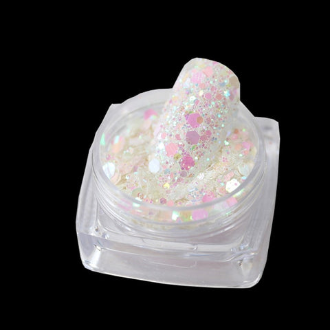 Purple Chameleon Sparkly Nail Decorations Inpluser