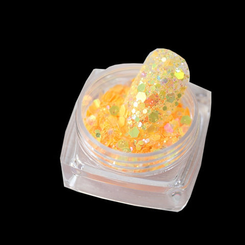 Purple Chameleon Sparkly Nail Decorations Inpluser