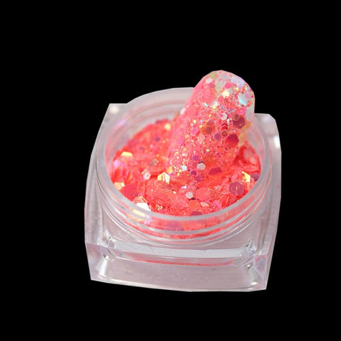 Purple Chameleon Sparkly Nail Decorations Inpluser