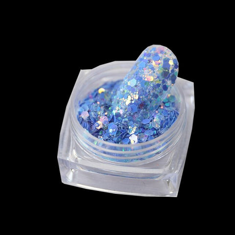 Purple Chameleon Sparkly Nail Decorations Inpluser