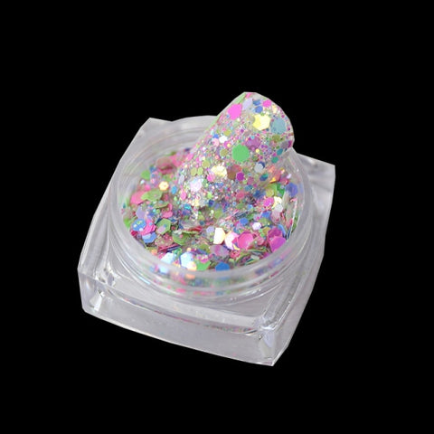 Purple Chameleon Sparkly Nail Decorations Inpluser