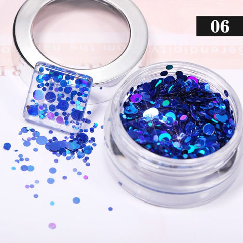 Purple Chameleon Sparkly Nail Decorations Inpluser