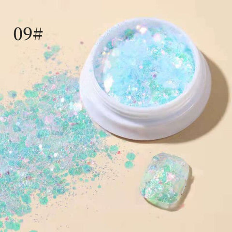 Purple Chameleon Sparkly Nail Decorations Inpluser