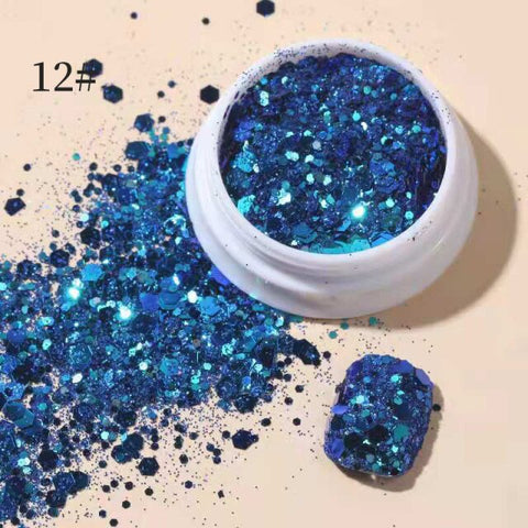 Purple Chameleon Sparkly Nail Decorations Inpluser