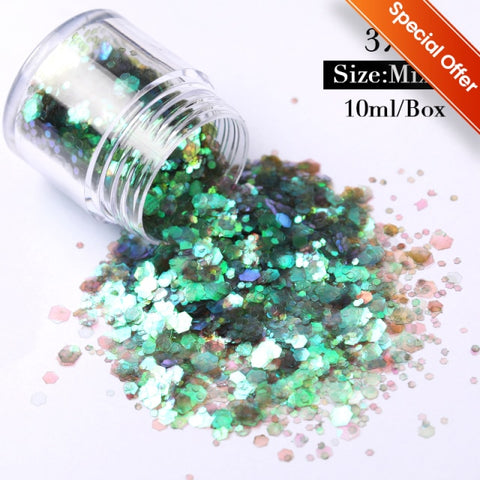 Purple Chameleon Sparkly Nail Decorations Inpluser