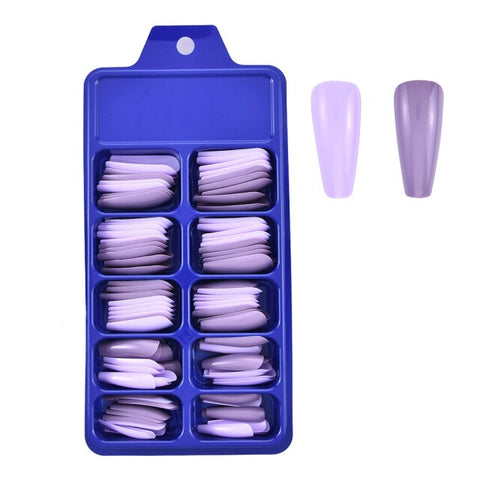 Long Coffin Ballerina detachable Nail  stickers Inpluser