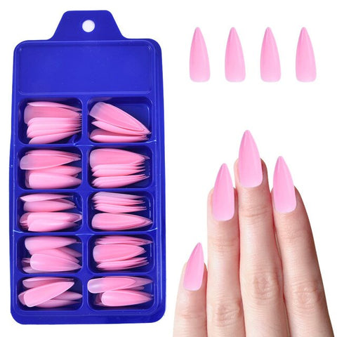 Long Coffin Ballerina detachable Nail  stickers Inpluser
