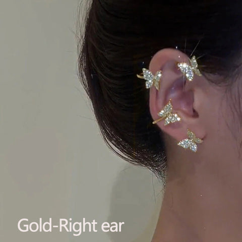 Korean Style Butterfly Ear Clips Without Piercing For Women