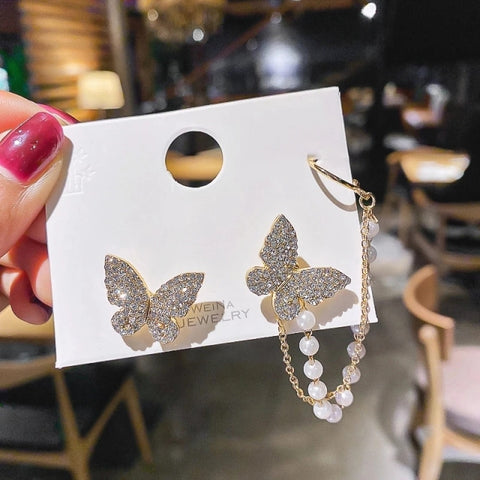 Korean Style Butterfly Ear Clips Without Piercing For Women