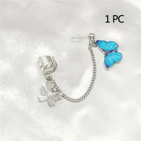 Korean Style Butterfly Ear Clips Without Piercing For Women