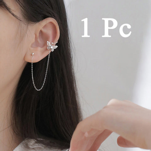 Korean Style Butterfly Ear Clips Without Piercing For Women