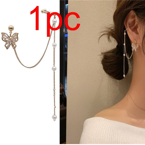 Korean Style Butterfly Ear Clips Without Piercing For Women