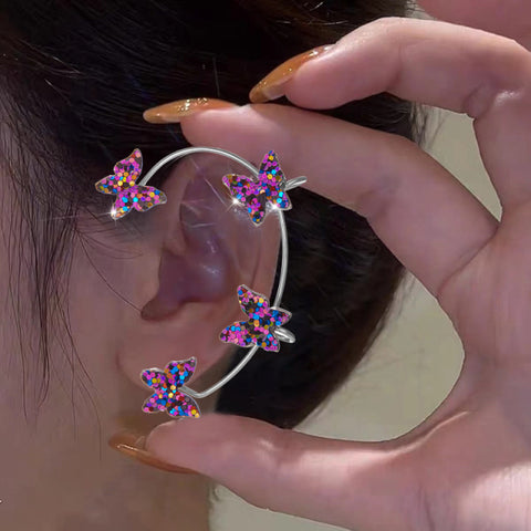 Korean Style Butterfly Ear Clips Without Piercing For Women