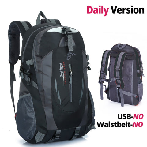 Quality Nylon Waterproof Travel Backpacks Men Climbing Travel Bags Hiking Backpack