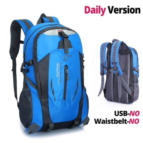 Quality Nylon Waterproof Travel Backpacks Men Climbing Travel Bags Hiking Backpack