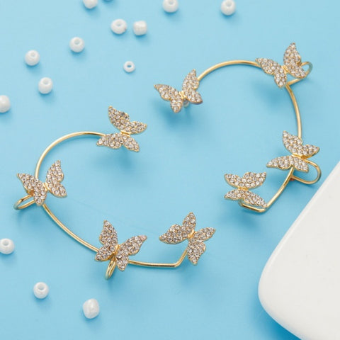 Korean Style Butterfly Ear Clips Without Piercing For Women